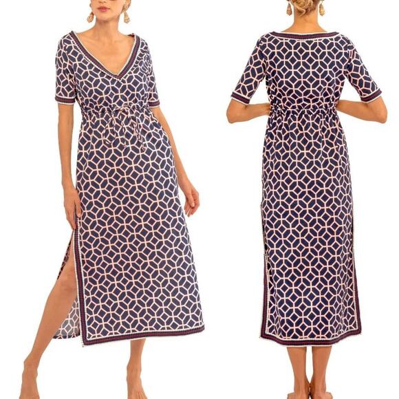 Gretchen Scott Surf's Up Dress Lucy in The Sky Navy XL NWT - Picture 1 of 10